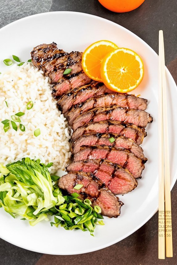 mandarin flank steak preparation