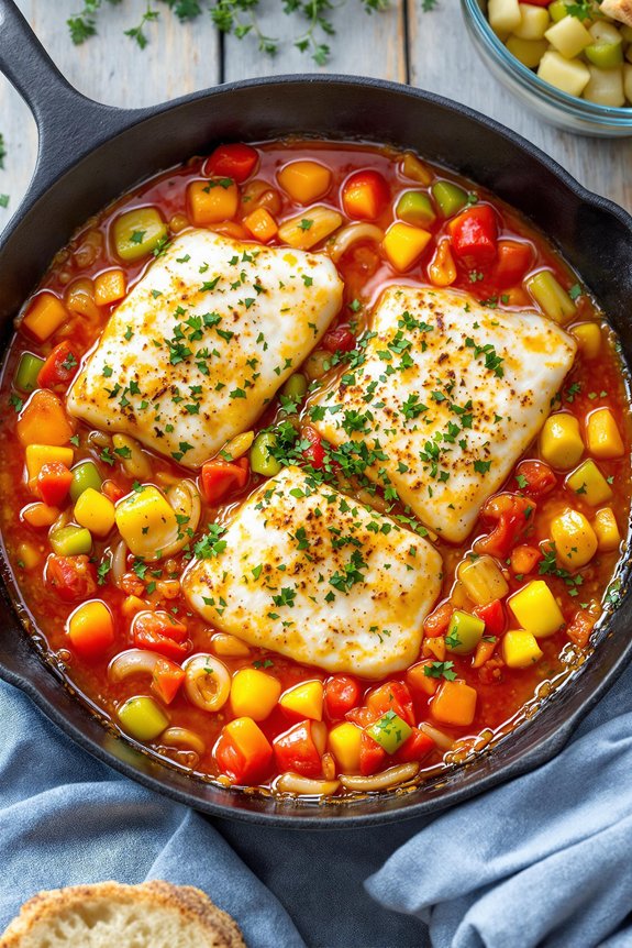 mediterranean fish skillet recipe