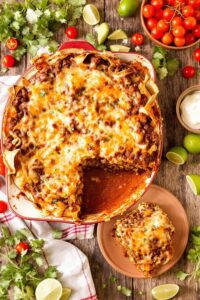 mexican inspired layered dish