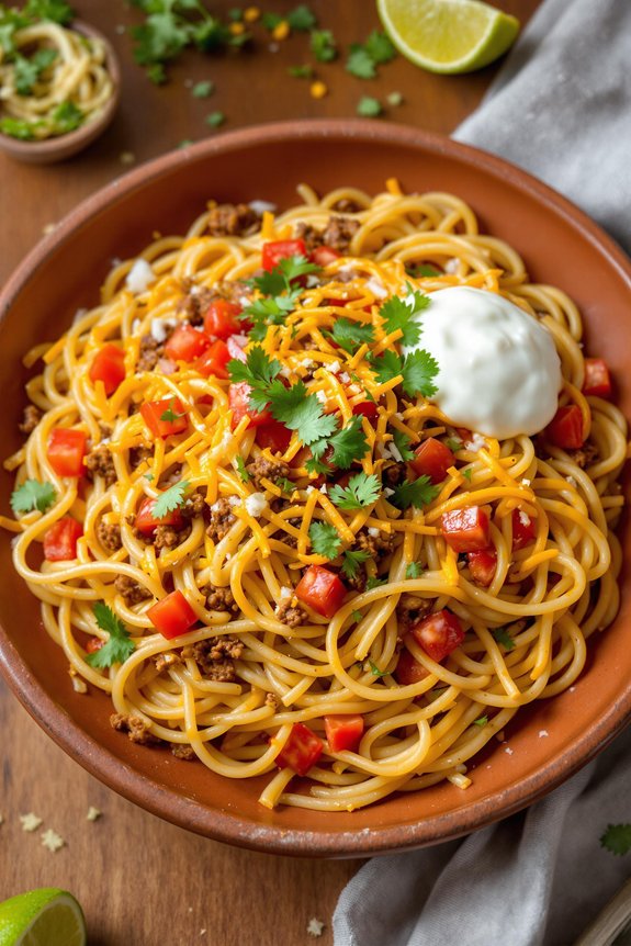 mexican inspired spaghetti recipe