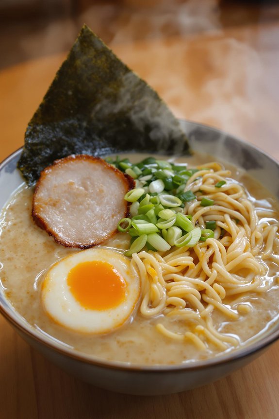 milky broth flavorful toppings