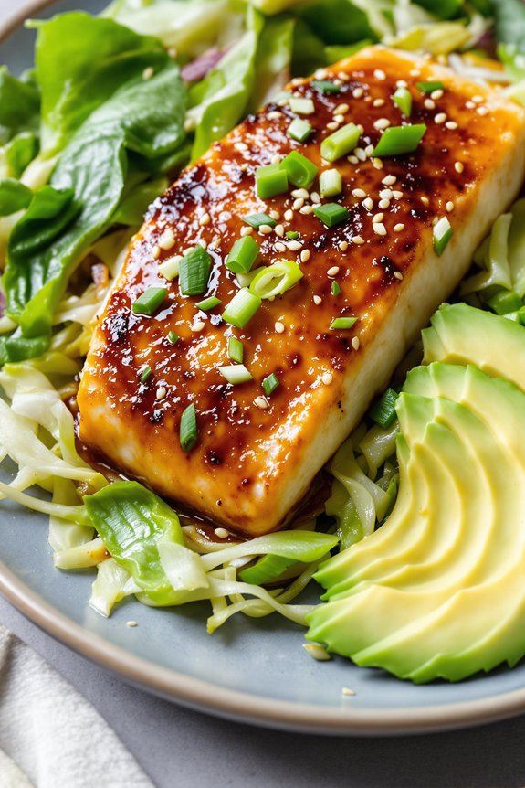 miso cod with vibrant vegetables