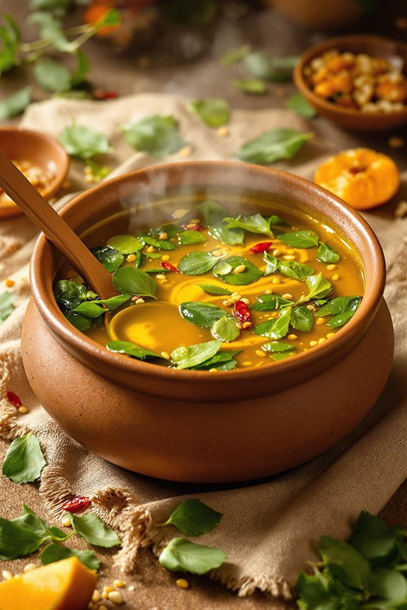 nourishing drumstick leaf soup