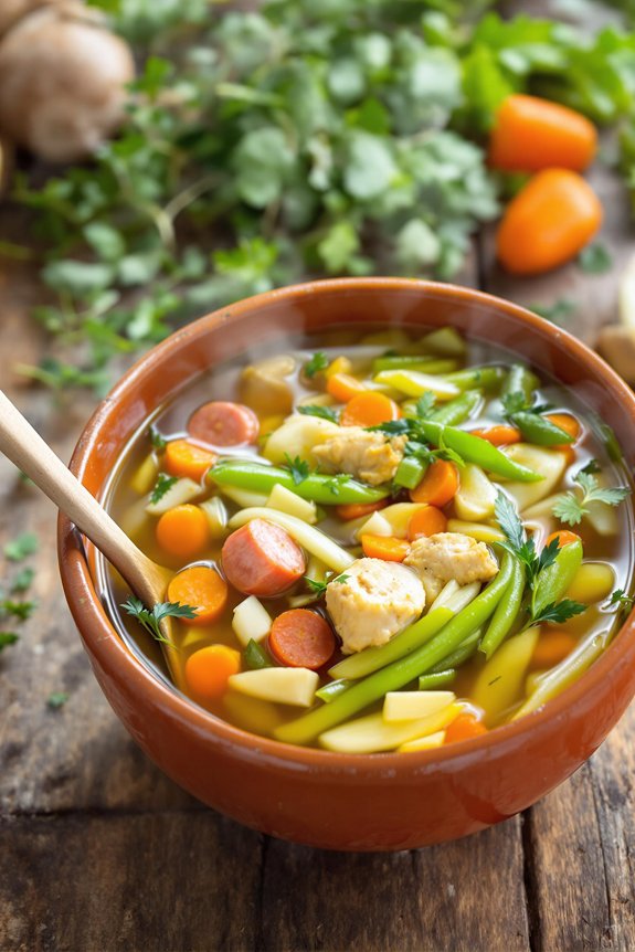 nourishing homemade vegetable soup