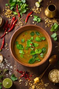 nourishing indian drumstick leaf soup