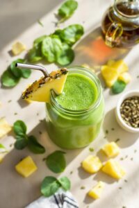 pineapple green tea smoothie