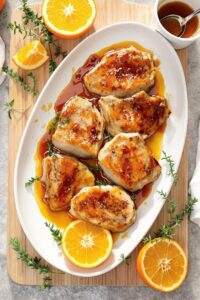 pork medallions with glaze