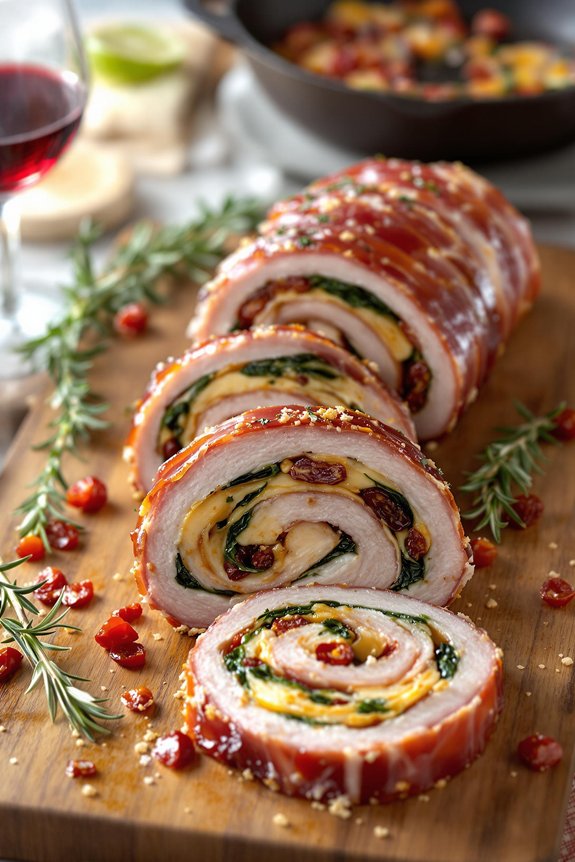 prosciutto wrapped pork tenderloin preparation
