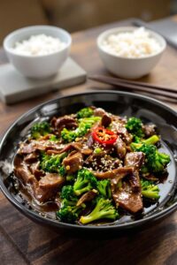 quick beef and broccoli