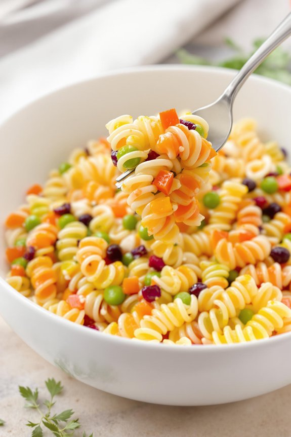 rainbow polka dot rotini recipe