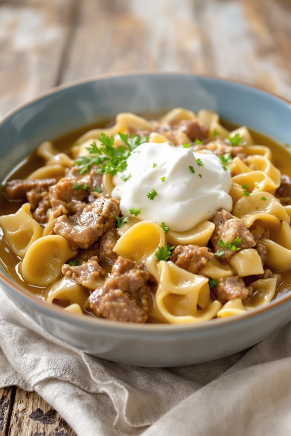 rustic beef stroganoff recipe
