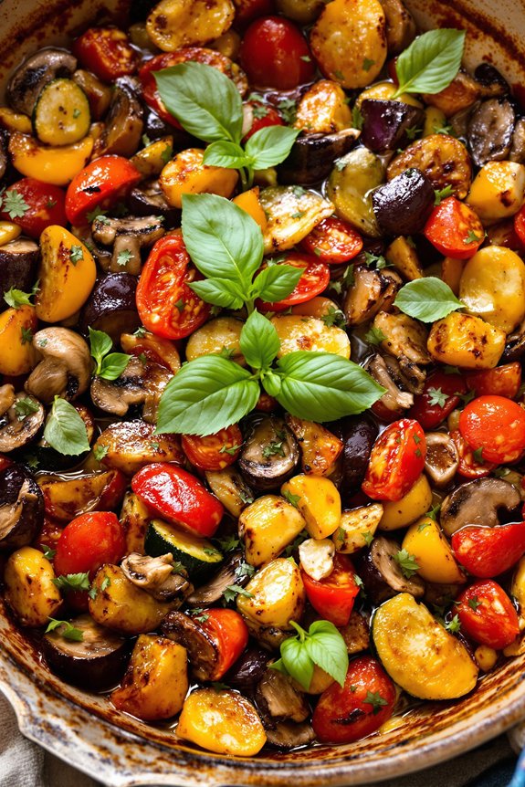 rustic roasted vegetable medley