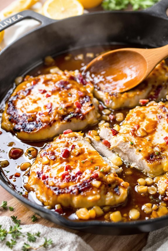 savory hot pork chops