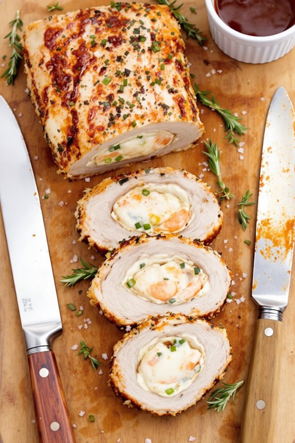 savory stuffed pork loin