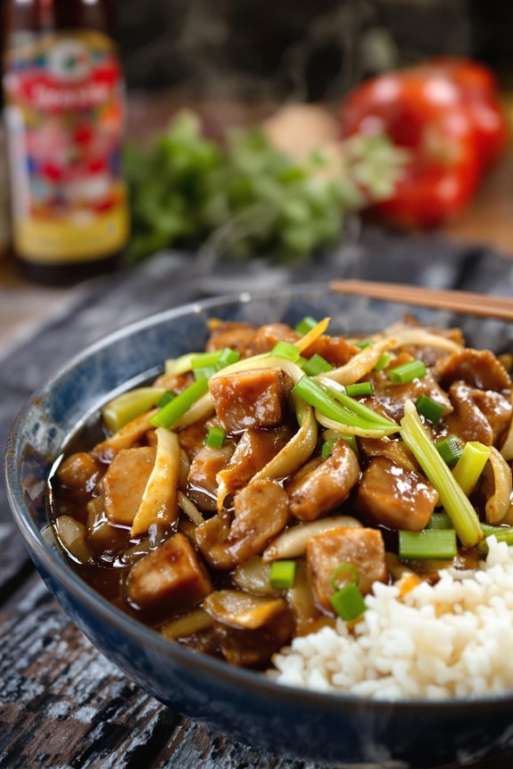 sizzling pork chop suey