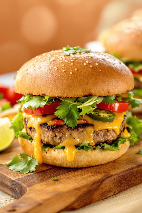 sizzling southwest turkey burgers