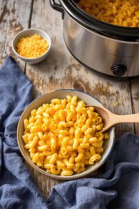 slow cooked creamy macaroni cheese