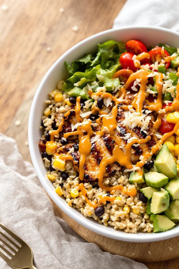 smoky bbq chicken bowl