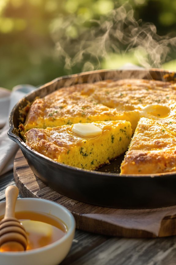 smoky cheesy cornbread recipe