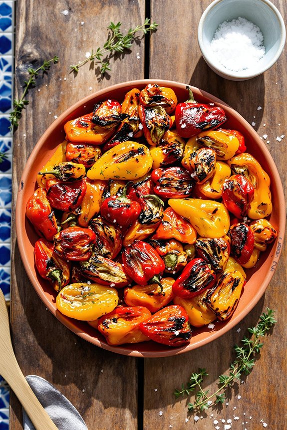 smoky mediterranean sweet peppers