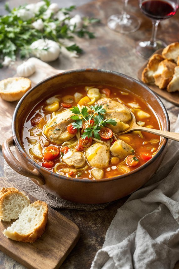 soul warming chicken bouillabaisse recipe