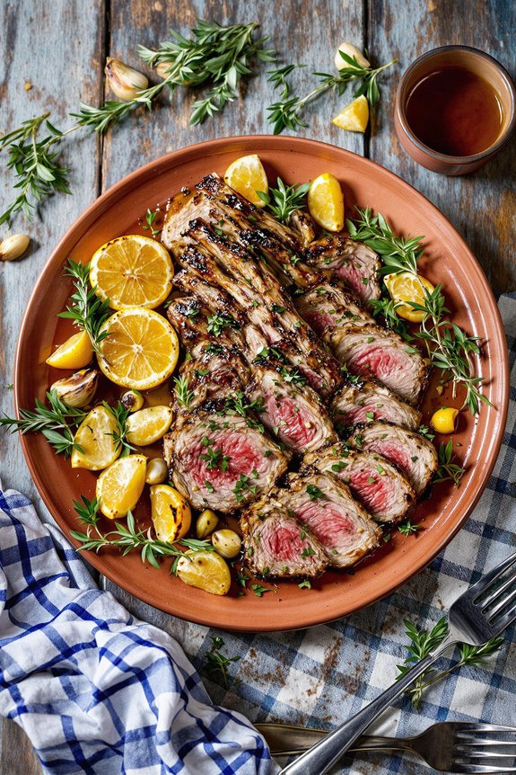 succulent mediterranean lamb preparation