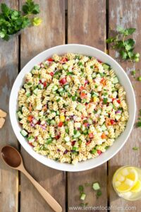 summer creamy pasta salad