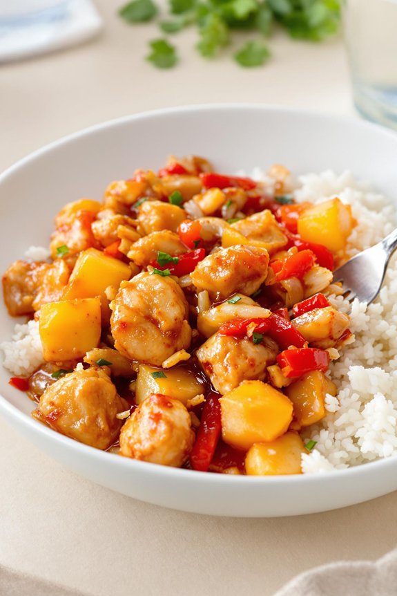 sweet and fiery chicken recipe