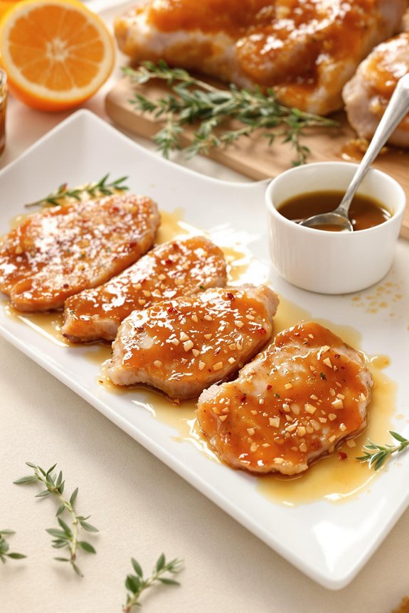 sweet and savory pork medallions