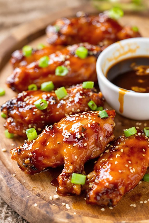 sweet and sticky wings