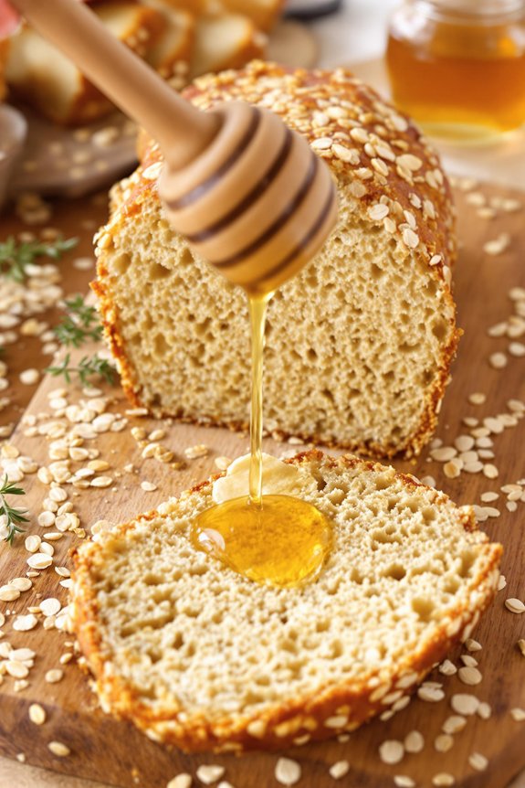 sweet honey oatmeal bread