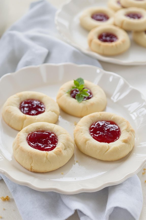 sweet raspberry jam cookies