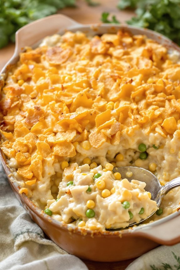 tuna casserole with crunchy topping