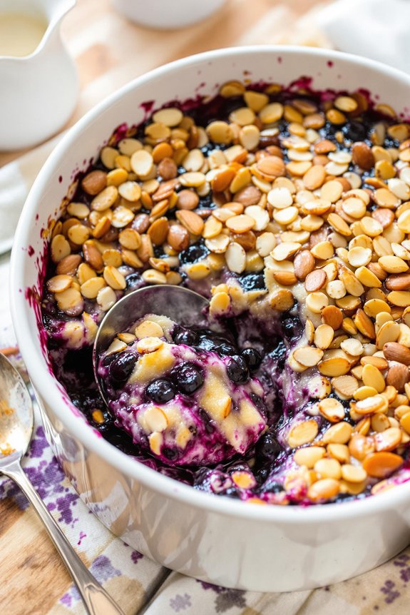 zesty almond blueberry pudding recipe